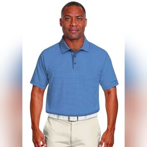 Mens Ben Hogan Performance Geometric Jacquard Short Sleeve Golf Polo Shirt XL